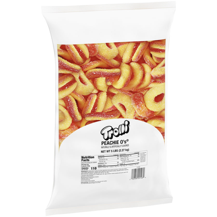 Trolli Peachie-O'S, 5.00 lb (2.27 kg), made in USA