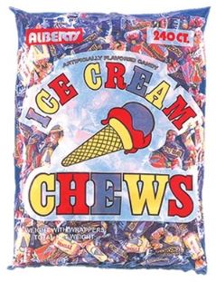 Albert's Fruit Chews Ice Cream, 240-count bag, made in Brazil