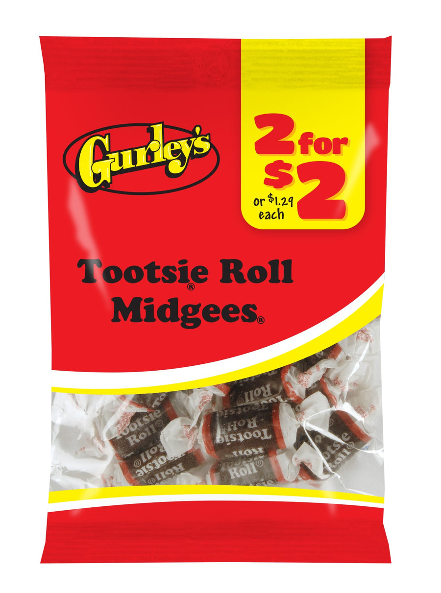 Gurley's Tootsie Midgees, 1.5 oz (43 g), made in USA