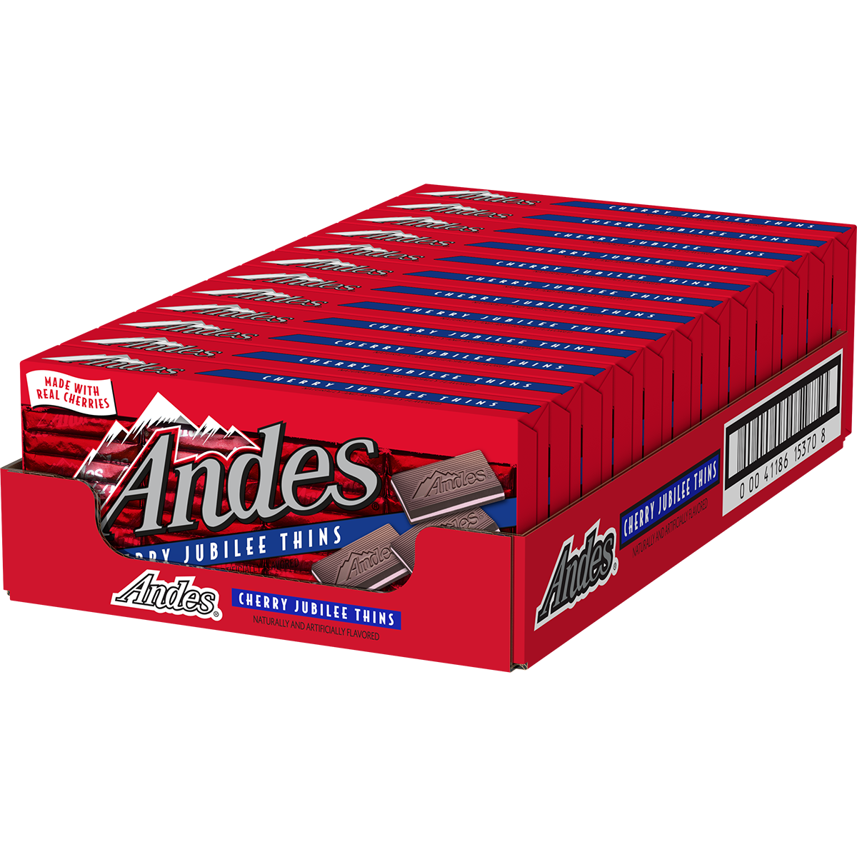 Andes Cherry Jubilee Tray and Cover Box chocolate mints, 4.67 oz, made in USA