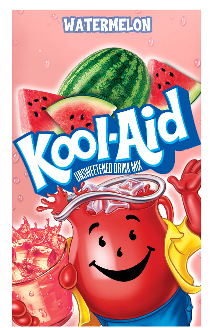 Kool-Aid Unsweetened Watermelon, 0.15 oz (4 g), made in USA