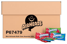 Airheads Bulk Mini Bars Assorted, 25 lb (11.35 kg), made in the USA
