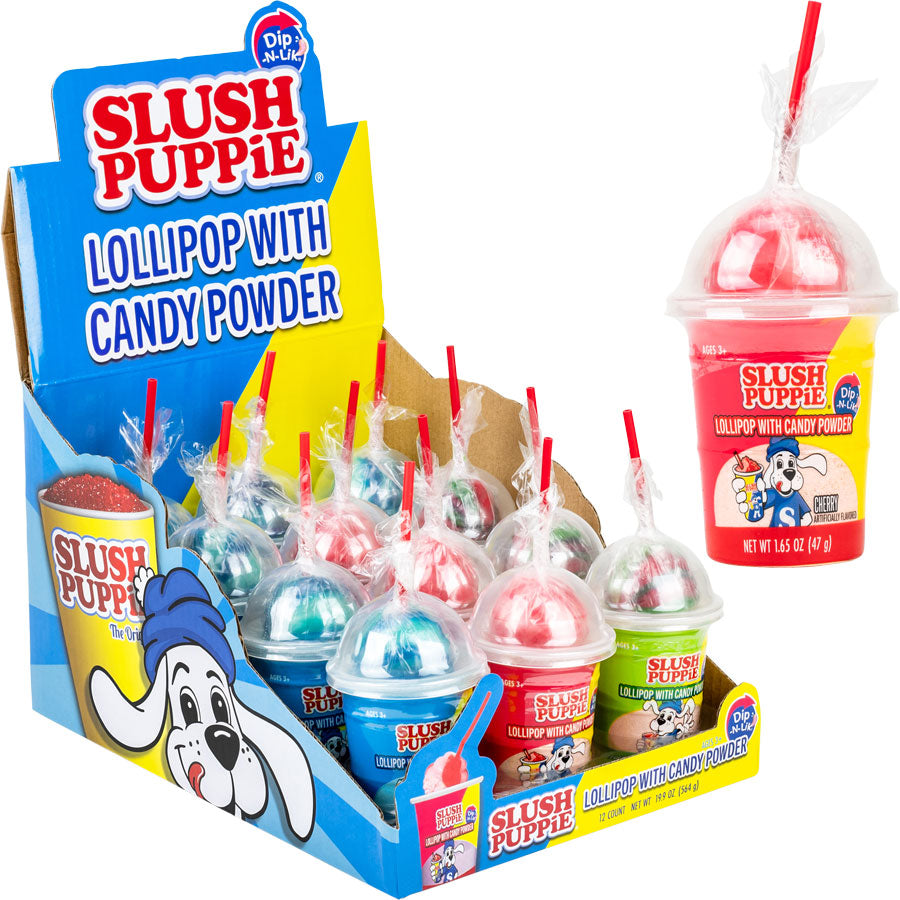 KoKo's Dip-N-Lik Slush Puppie dip-and-lik novelty candy, 1.66 oz (47 G), made in China