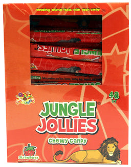 Albert's Jungle Jollies Strawberry, 0.28 oz chewy candy, made in Colombia