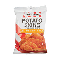 tgi fridays cheddar & sour cream potato skins, 3 oz, made in the USA