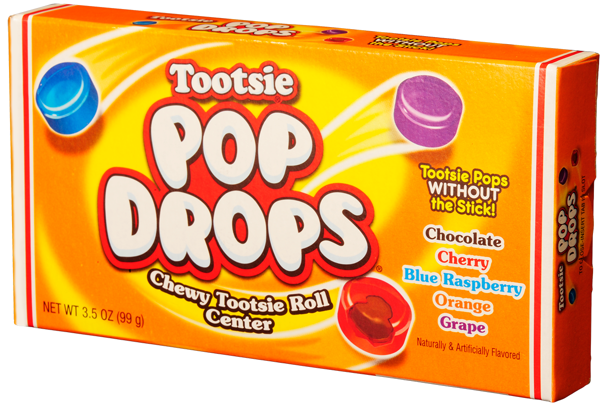 tootsie pop drops theater box, 3.5 oz, made in the USA
