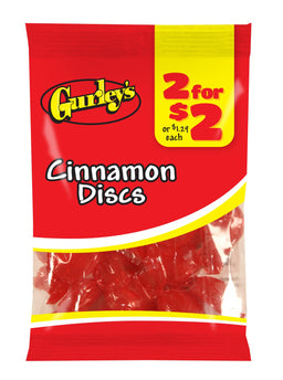 Gurleys Candy Line Cinnamon Discs, case of 12, made in United States