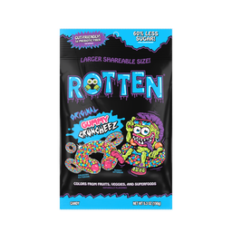 Rotten Original Gummy Cruncheez, 5.3 oz bag, made in Mexico