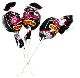 Charms Blow Pop Black Cherry lollipops, made in USA