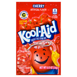 Kool-Aid Unsweetened Cherry, .13 oz (4 g), made in the USA