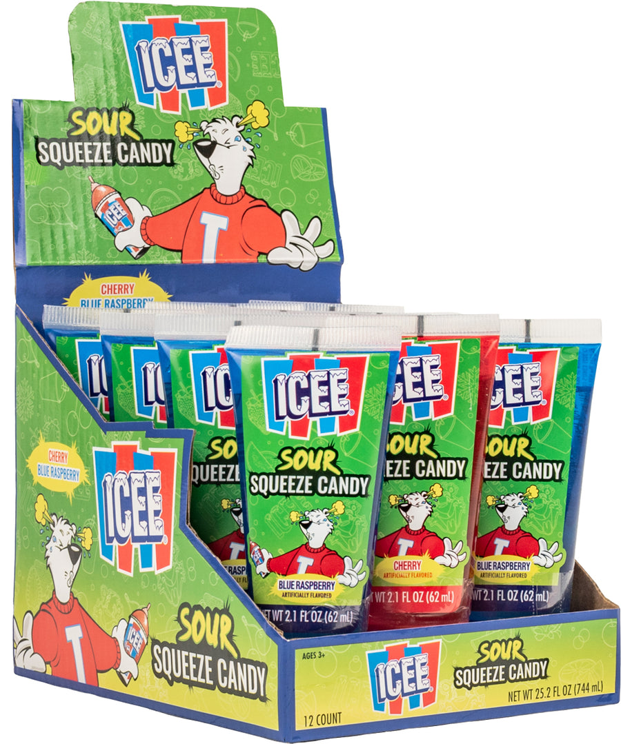 KoKo's Squeeze Sour Candy Icee, 2.10 oz (60 G), made in China