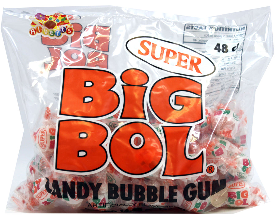 Albert's Super Big Bol bubble gum, 16.93 oz 48-count bag, made in Brazil