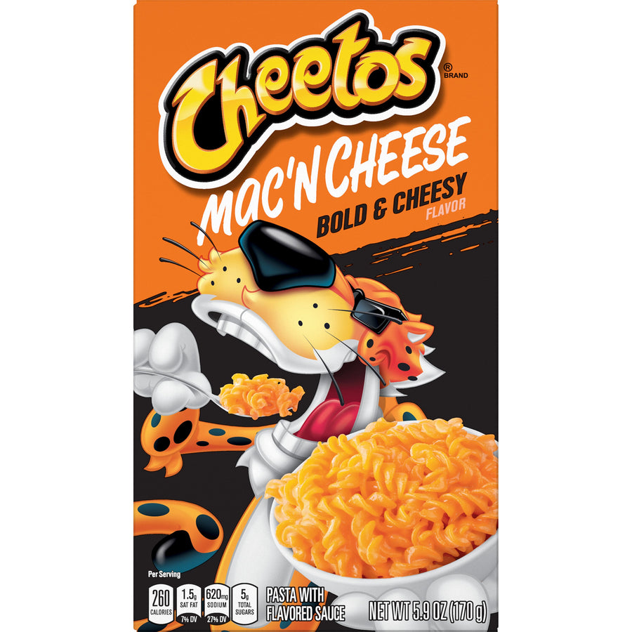 Cheetos Mac and Cheese Bold and Cheesy box, 5.9 oz, made in USA