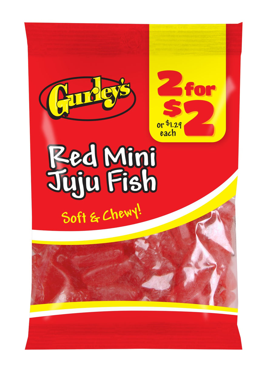 Gurley's Red Mini Juju Fish, 2.25 oz (64 g), made in USA