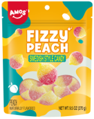 Amos Swedish Fizzy Peach, 9.50 oz (269 G), made in China