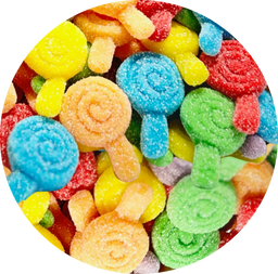 Adams & Brooks sour gummies bulk candy, solid colours, 4.4 lb bag, Mexico