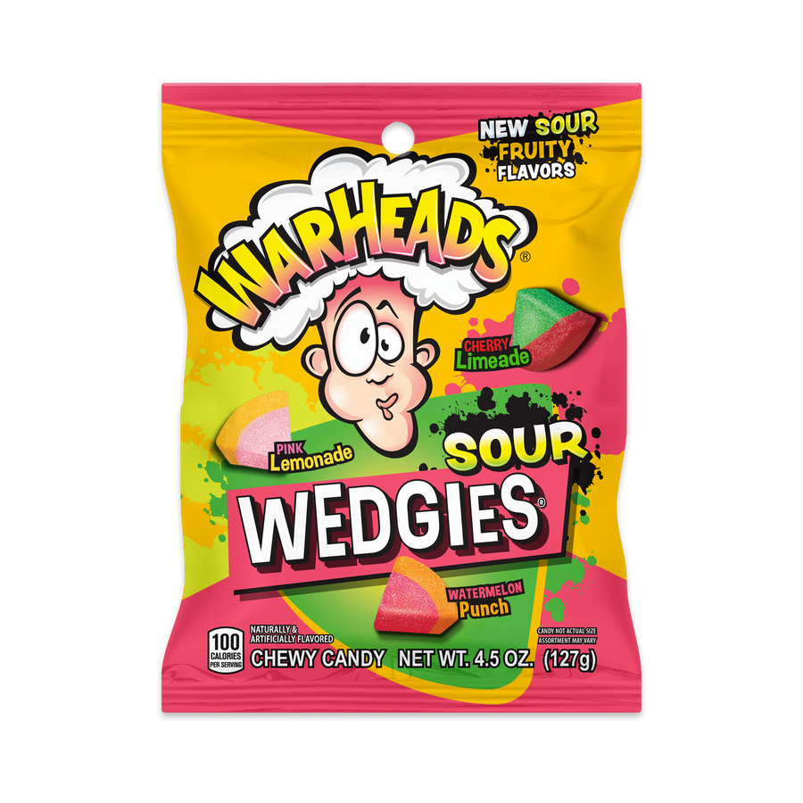 Warheads Wedgies, 4.5 oz (128 g), made in USA