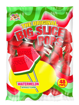 Albert's Bag Big Slice Pops Watermelon, 0.26 oz (7 G), made in Mexico