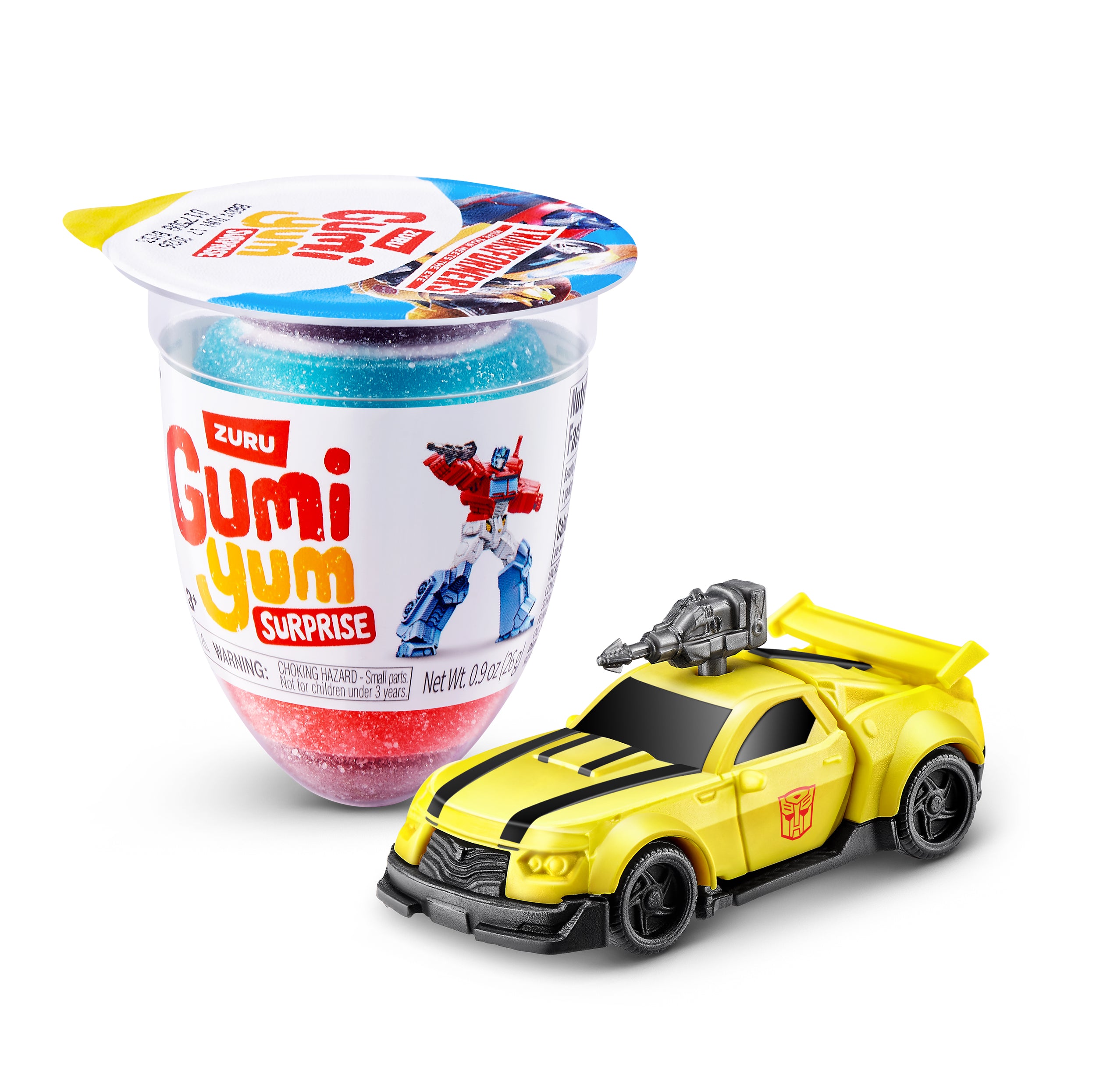 Kidsmania Zuru Gumi Yum Surprise Transformers novelty candy, .9 oz (26 G), made in China