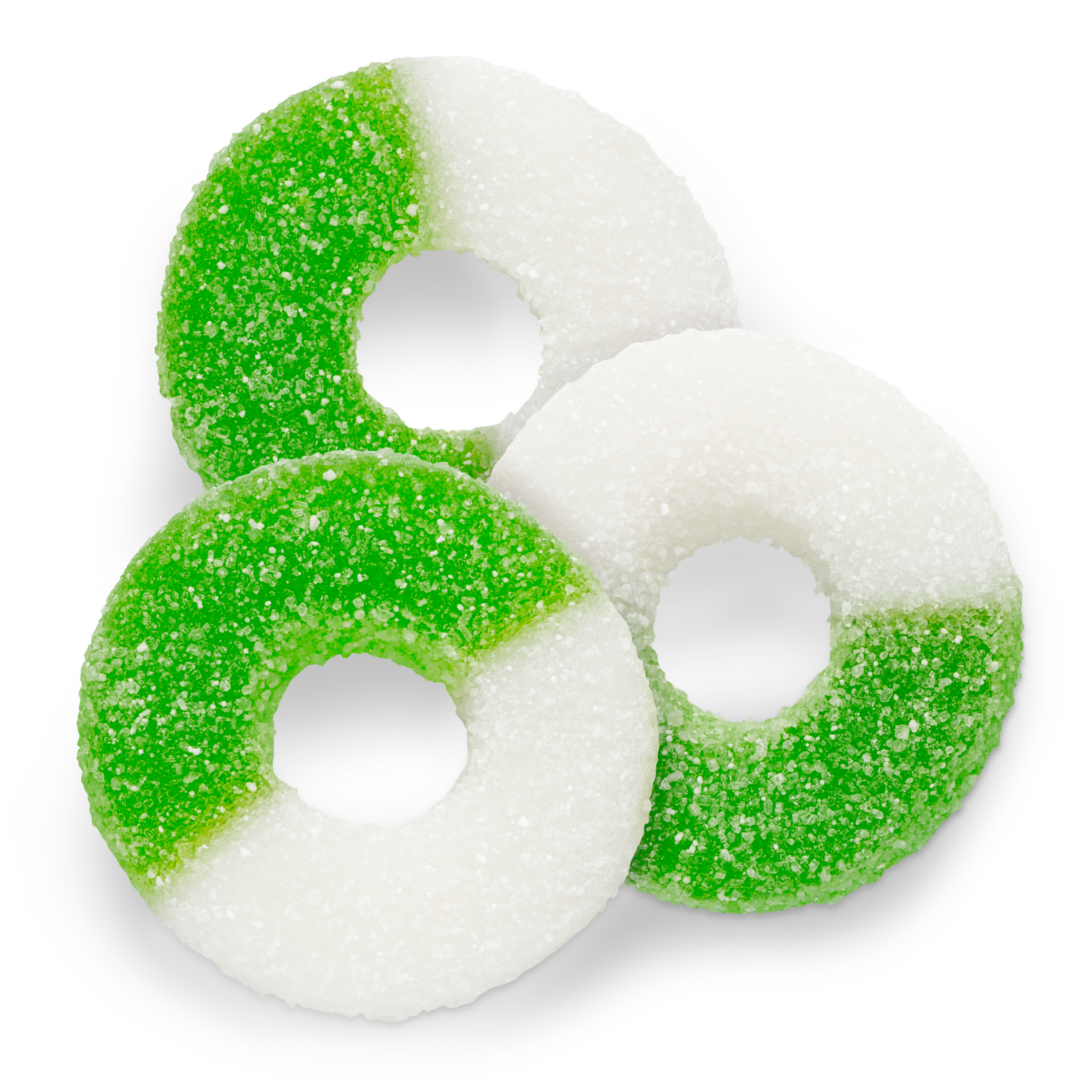 Albanese gummi apple rings bulk candy, 4.5 lb bag, made in USA