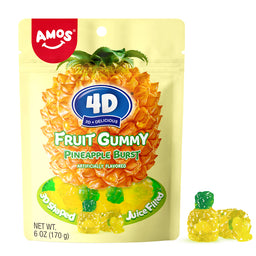 Amos 4D Pineapple Burst, 6 oz (170 G), made in China