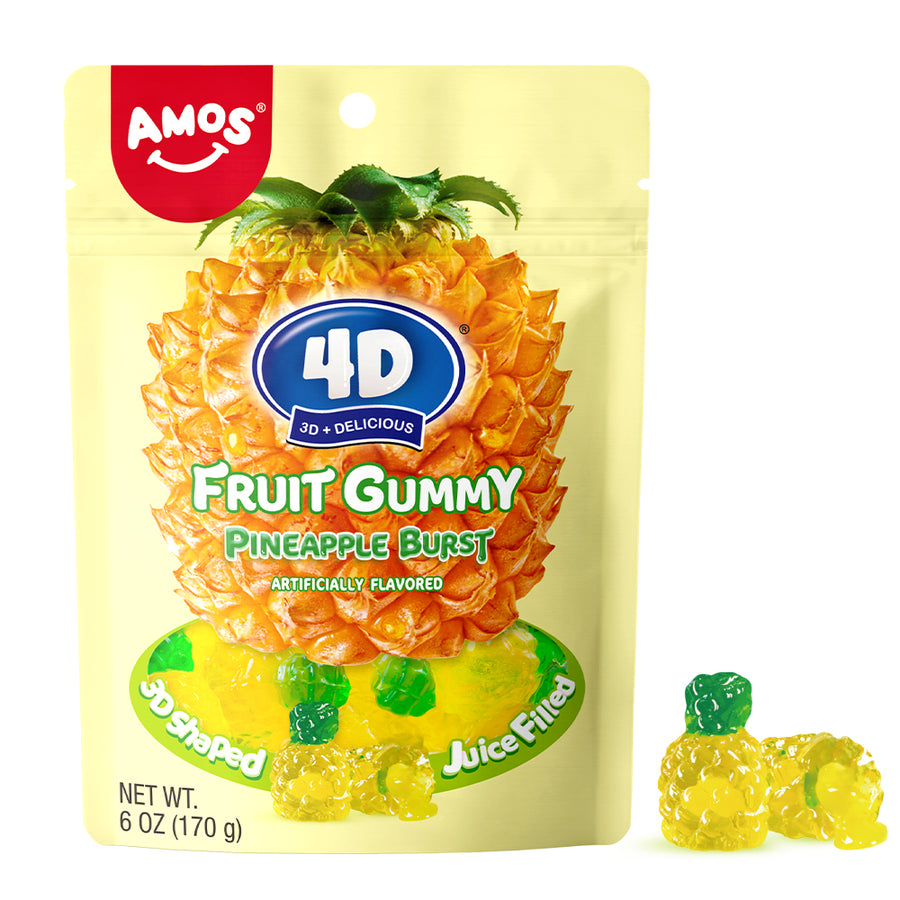 Amos 4D Pineapple Burst, 6 oz (170 G), made in China