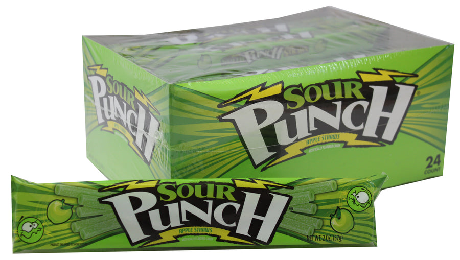 Sour Punch Apple Tray, 2.00 oz (57 G), made in USA