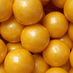 Albert's Color Splash 1-inch gumballs, Gold, 2 lb bag, made in China
