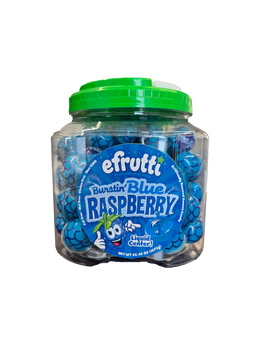 efrutti Burstin Blue Raspberry, 0.66 oz (19 g), made in Spain