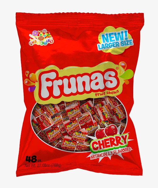 Albert's Frunas Cherry fruit chews, 48-count 27.08 oz bag, Colombia