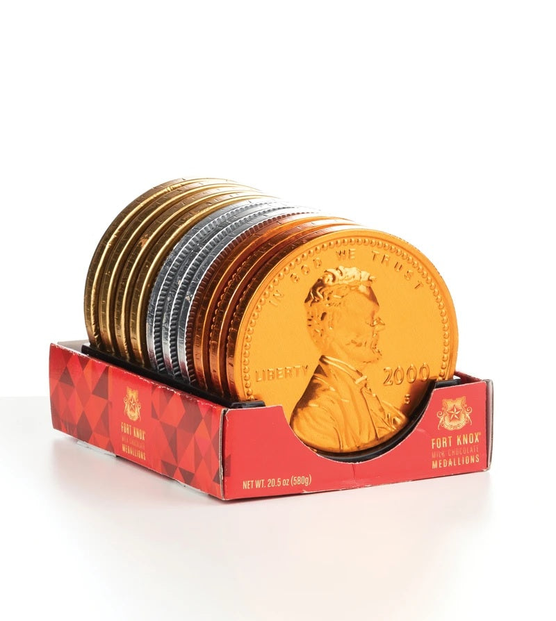 Fort Knox Huge Medallion, 80-count case, made in Netherlands