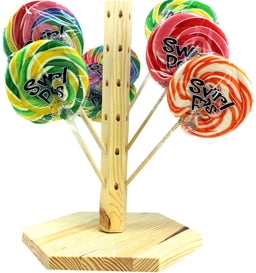 Albert's Swirl Pops with Wooden Display Tree, 3.00 oz (85 G), made in China