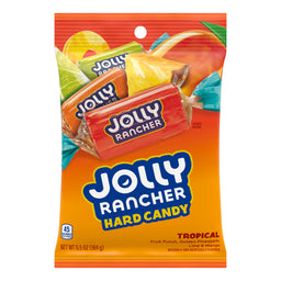Jolly Rancher Tropical Hard Candy Peg Bag, 6.5 oz (184 g), made in Canada