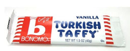 Bonomo Turkish Taffy Bar Vanilla taffy, 1.50 oz, made in USA