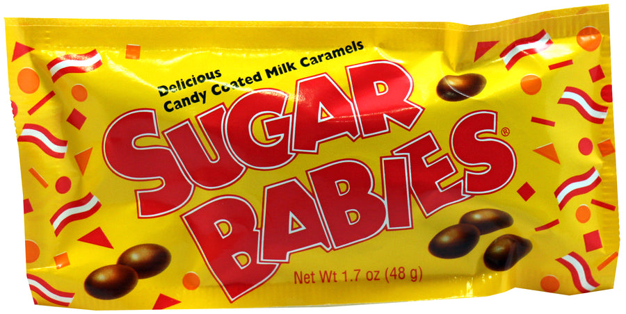 Charms Sugar Babies bite-size caramel candy box, 1.7 oz, made in USA