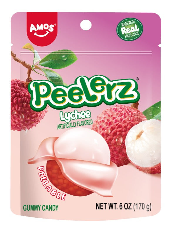 Amos Peelerz Lychee, 3 oz (85 G), made in China