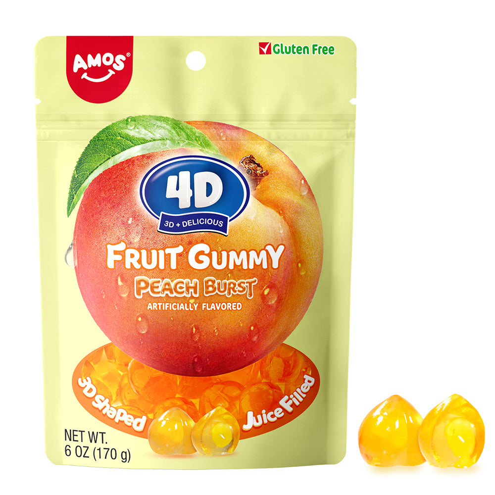 Amos 4D Southern Peach Burst, 6 oz (170 G), made in China