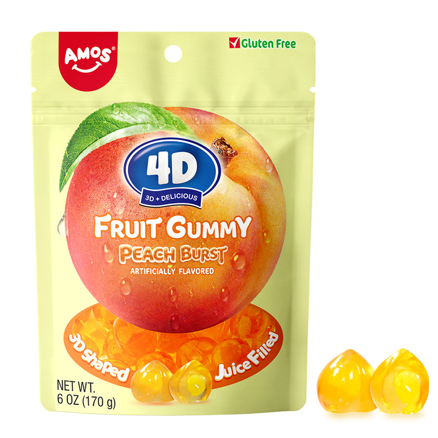 Amos 4D Southern Peach Burst, 6 oz (170 G), made in China