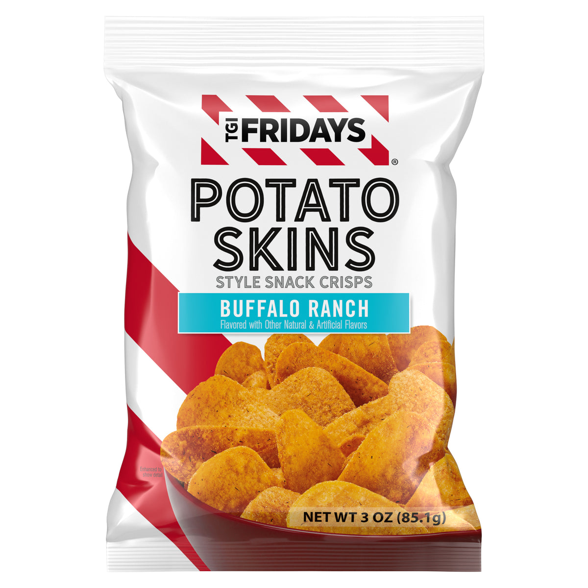 tgi fridays buffalo ranch potato skin, 3 oz, made in the USA