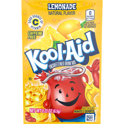 Kool-Aid Unsweetened Lemonade, 0.23 oz (7 g), made in the USA
