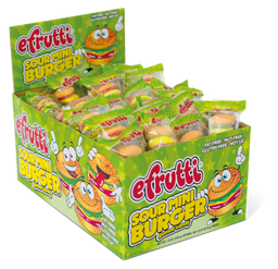 efrutti Gummi Mini Sour Burger, 0.32 oz (9 g), made in China