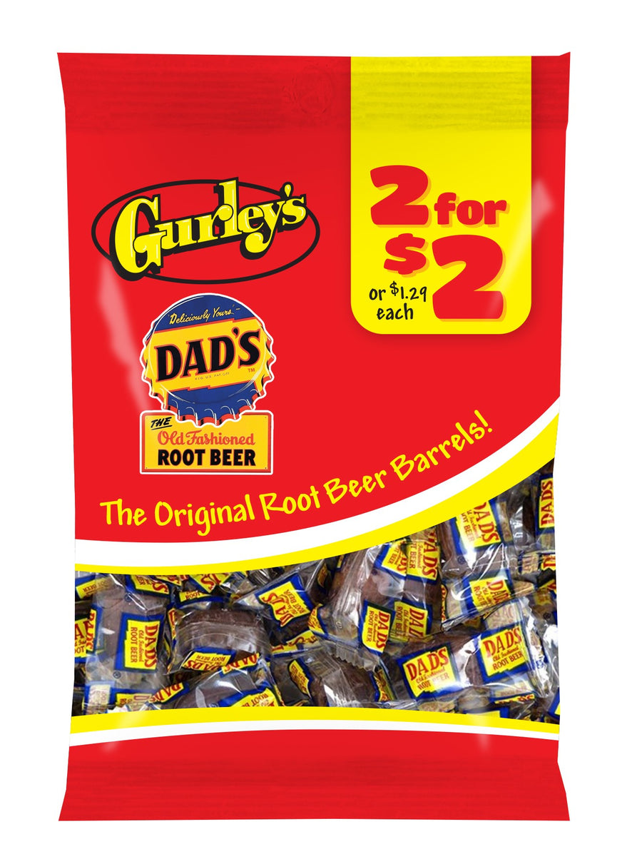 Gurley's Root Beer Barrels, 2.25 oz (64 g), made in USA