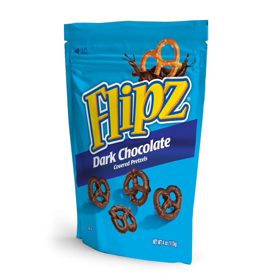 Flipz Dark Chocolate Pretzels, 4 oz (113 g), made in USA