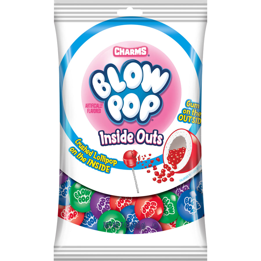 Charms Blow Pop Inside Outs Gumballs gumballs, 7 oz, made in Canada