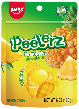 Amos Peelerz Pineapple, 6 oz (170 G), made in China