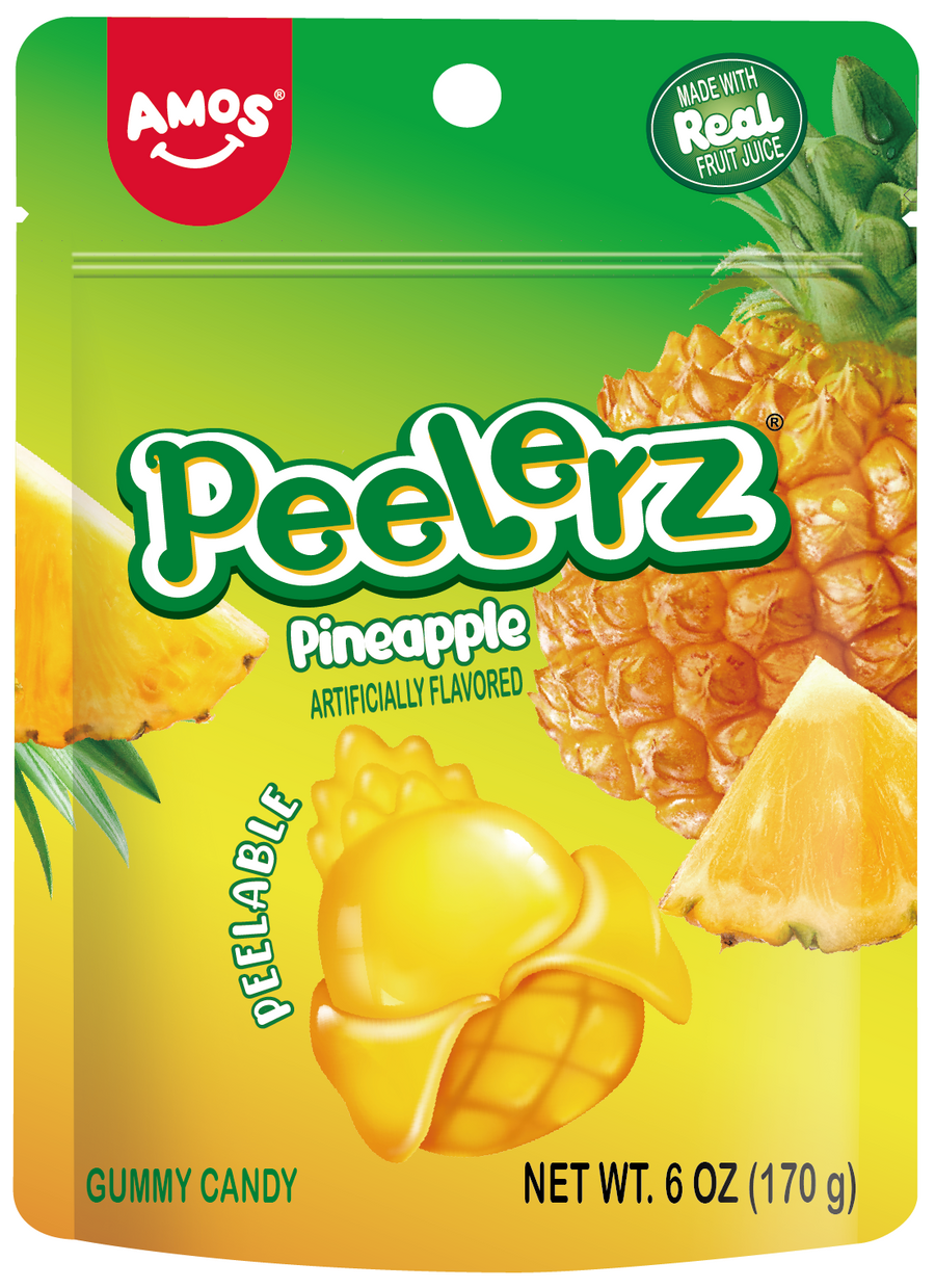 Amos Peelerz Pineapple, 6 oz (170 G), made in China