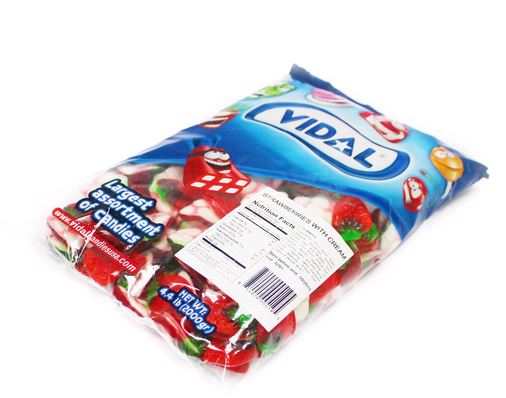 vidal bulk strawberries with cream, 4.4 lb, made in Spain