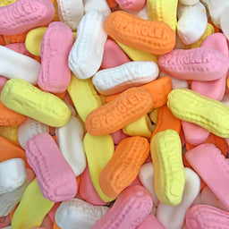 Spangler assorted marshmallow circus peanuts bulk, 20 lb, made in USA