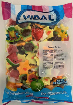 vidal bulk gummy turtles, 2.2 lb, made in Spain