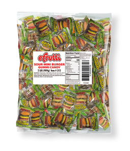 efrutti Sour Mini Burger, 2 lb (0.91 kg), made in China